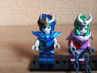 592D. Lego Saint Seiya 5 Bronze Cloths + Athena