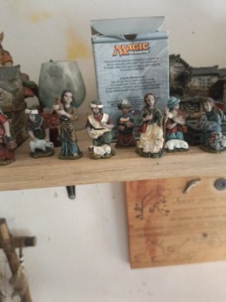 Figuras de Belén pintadas a mano (8 uds)