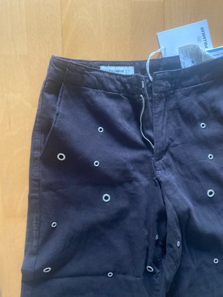 Pantalón Pull & Bear Talla 34 Negro