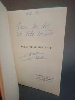 Libro Obras de Morris West-TapaDura (Vergara,1964)