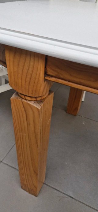 Conjunto mesa y 4 sillas comedor madera maciza
