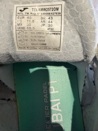 Zapatillas Joma Padel Slam Blancas y Azules