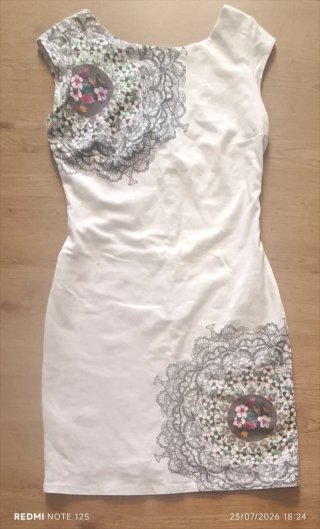 Vestido Blanco Desigual we think of you
