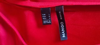 Camiseta Mango Roja Talla L