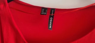 Camiseta Mango Roja Talla L