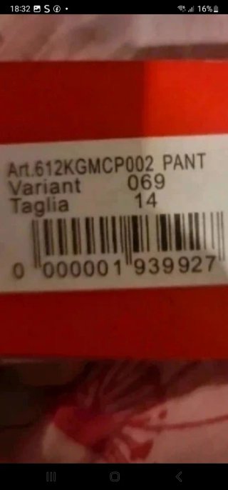 Guru Gang Pantalone Bambina 14 Anni Nuovo