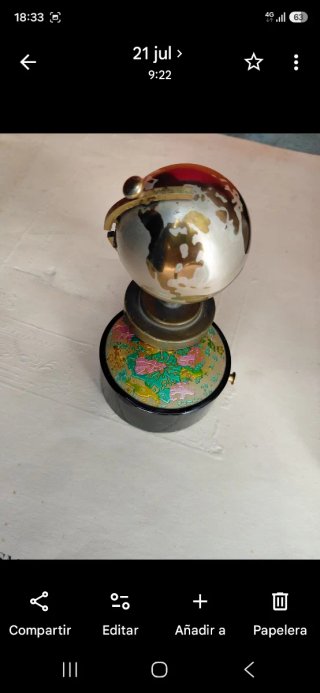 Encendedor de mesa antiguo
