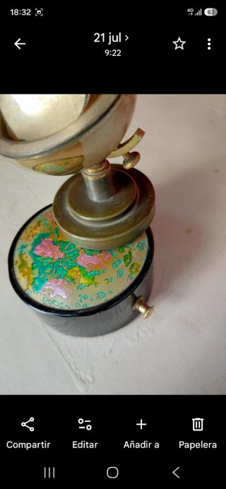 Encendedor de mesa antiguo