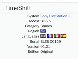 TimeShift - PlayStation 3 - 🇪🇦