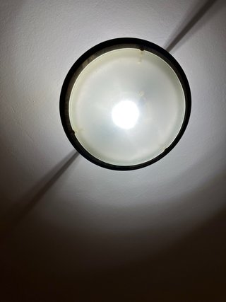 Lámpara de techo cristal y metal