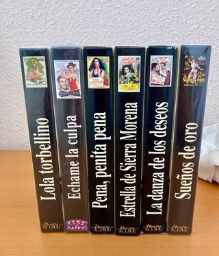 5€ por las 6 películas VHS de Lola Flores