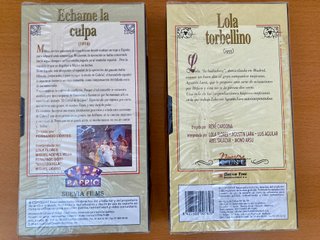 5€ por las 6 películas VHS de Lola Flores