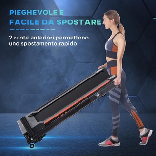 Cinta de Correr Eléctrica Plegable Ahorra Espacio con Control Remoto y Llave de Seguridad, 1-6 Km/H, Potencia 0.5HP, 105X56X108.5Cm