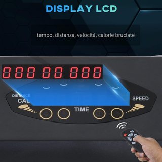 Cinta de Correr Eléctrica Plegable Ahorra Espacio con Control Remoto y Llave de Seguridad, 1-6 Km/H, Potencia 0.5HP, 105X56X108.5Cm