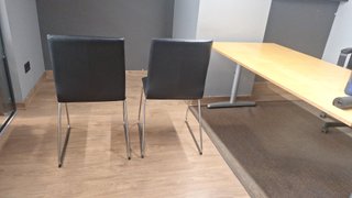 2 Sillas IKEA LILLÅNÄS Cromado/Negro