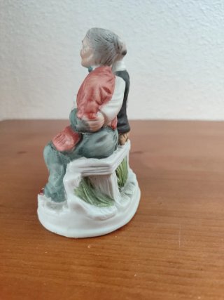 PAREJA ABUELOS figura antigua