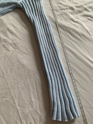Cárdigan Armani azul de punto con cremallera