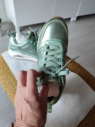 Zapatillas Skechers Mujer Talla 38 Verde Metalizad