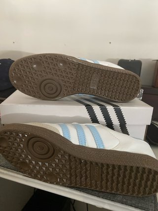 Zapatillas Adidas Samba Talla 41 Blancas y Azules