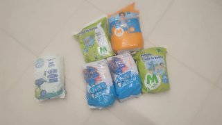 Pañales de agua Talla M (11-18kg)