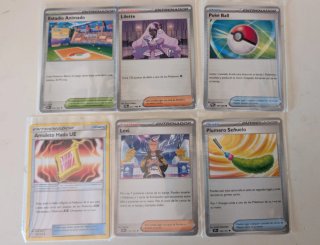 Lote 6 Cartas Entrenador Pokémon