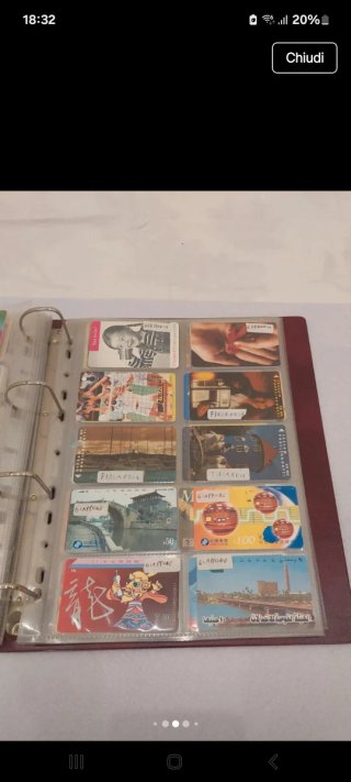 Carte telefoniche Telecom con raccoglitore