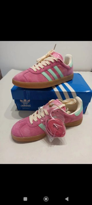 Adida Gazelle Mujer Talla 37 Rosa/Verde