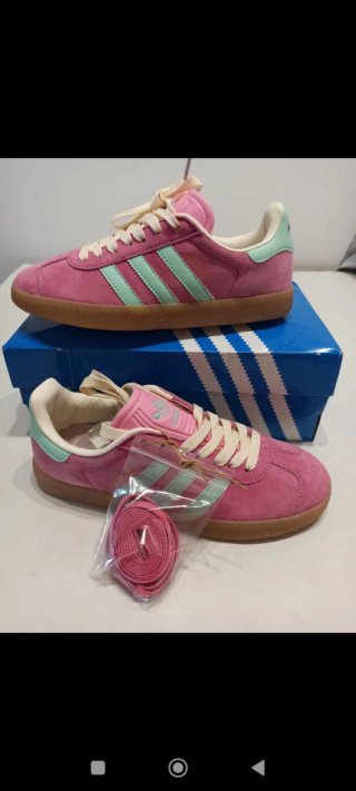 Adida Gazelle Mujer Talla 37 Rosa/Verde