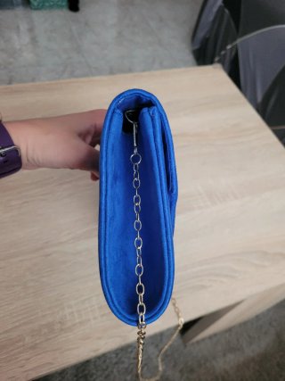 Bolso de ante azul eléctrico sin estrenar