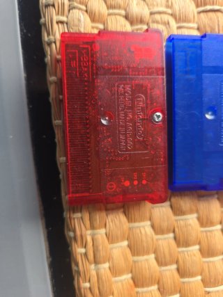 Pokemon edición Rubí y Zafiro GBA.