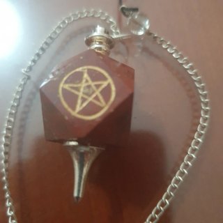 Péndulo Jaspe Rojo Tetragramatón Uniart