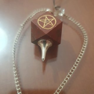Péndulo Jaspe Rojo Tetragramatón Uniart