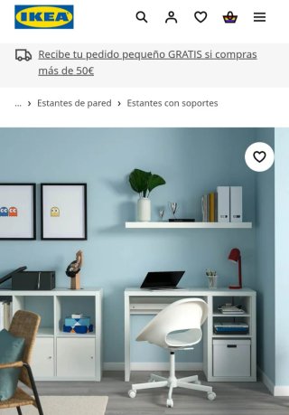 Balda Ikea LACK Blanca
