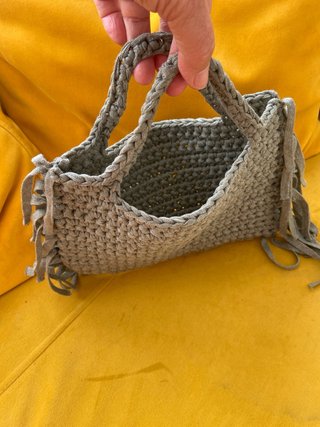 Bolso Crochet verde Hecho a Mano