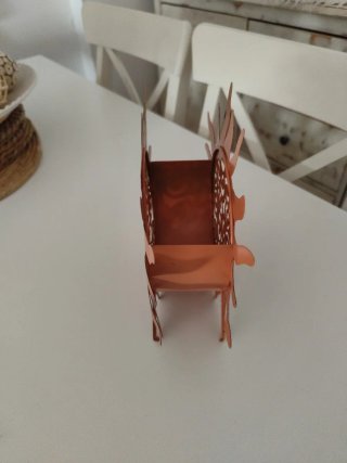 Contenitore decorativo in metallo a forma di sole