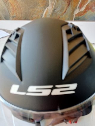 Casco LS2 Negro con Visera Transparente