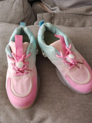 Zapatillas niña rosa y azul