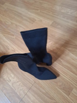 Botines altos beige