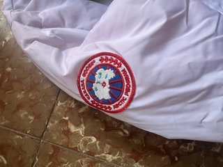 Chaqueta Canada Goose Blanca Naranja
