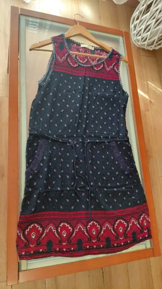 Vestido estampado étnico talla única