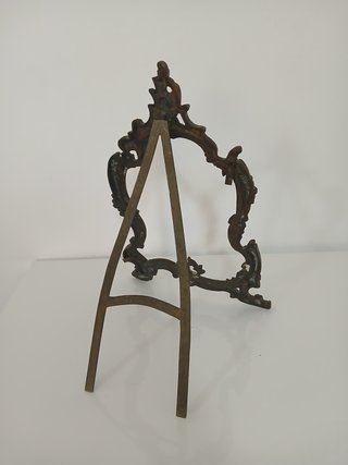 Antico Cavalletto Porta Foto Barocco Ottone