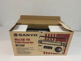 Radio Cassette Vintage Sanyo