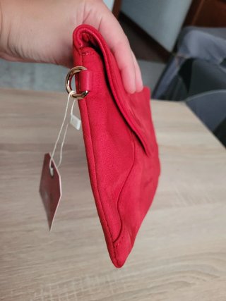 Bolso de ante rojo sin estrenar