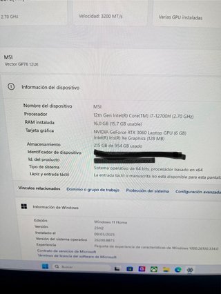 MSI Vector GP76 12UE