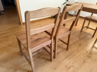 Mesa y 4 Sillas HÄGERNÄS Madera