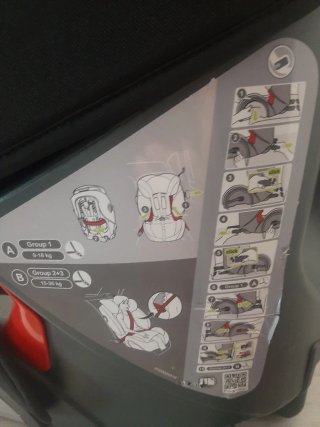 Silla coche Britax Römer negra