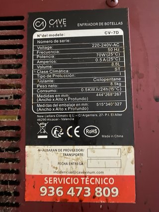 Vinoteca CAVE VINUM CV-7D