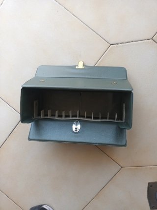 Maletín para cassettes azul