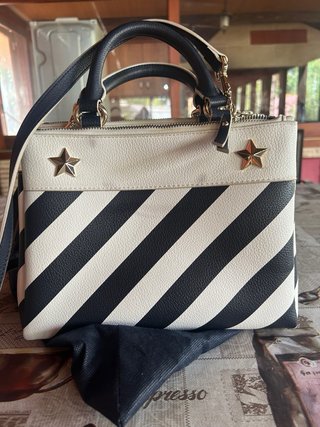 Bolso Tommy Hilfiger Rayas Blanco y azul