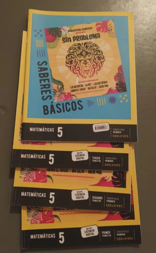 Libros matemáticas 5° Primaria Edelvives